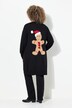 Chaqueta de punto, galleta navideña, chaqueta abierta, escote en V