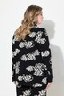 Jerseyblazer, smal passform, jacquard-blomstermønster, lange ermer