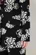 Jerseyblazer, smal passform, jacquard-blomstermønster, lange ermer