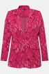 Jerseyblazer, smal passform, jacquard-blomstermønster, lange ermer