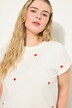 T-shirt, ronde hals, hartjes