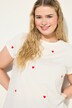 T-shirt, ronde hals, hartjes