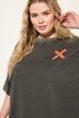 T-Shirt, Vintage-Look, ryg-print, rund hals