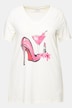 T-shirt, A-form, pumps-motiv, korte ærmer