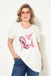 T-shirt, A-form, pumps-motiv, korte ærmer