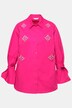 Blusa, forma en A, piedras decorativas
