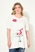 Camiseta, forma en A, estampado Lifestyle, media manga
