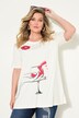 Camiseta, forma en A, estampado Lifestyle, media manga