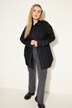 Bluse, oversized, lyse prydsømmer