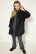 Bluse, oversized, lyse prydsømmer