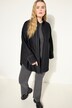 Bluse, oversized, lyse prydsømmer