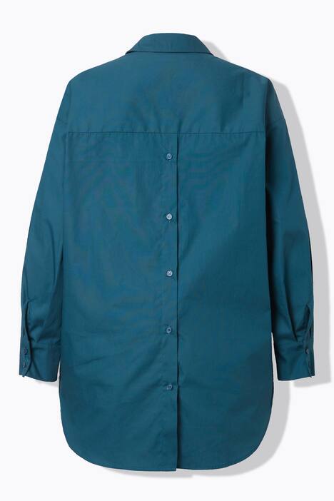 Bluse, oversized, Rücken-Knopfleiste, Langarm