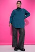 Halenka, oversize, knoflíková léga na zádech, dlouhé rukávy