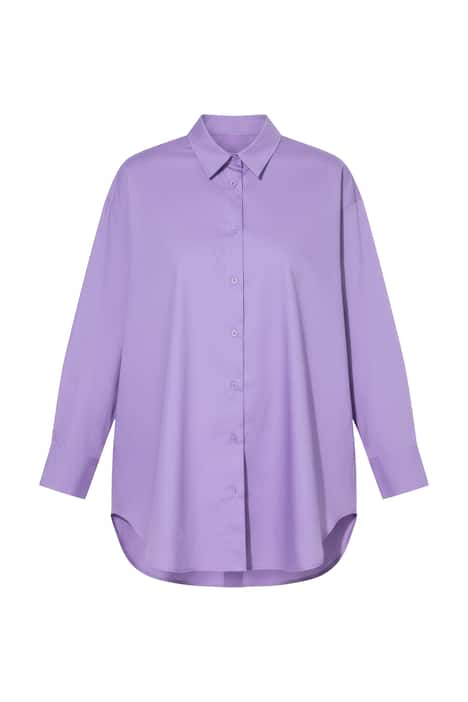 Halenka, oversize, knoflíková léga na zádech, dlouhé rukávy