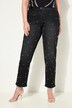 Jeans, wijde pijp, sierkraaltjes, 5-pocket