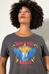 Camiseta, oversize, motivo de guitarras, media manga