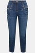 Vaqueros, Skinny Fit, perlas decorativas en los bolsillos, 5 bolsillos