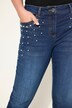 Vaqueros, Skinny Fit, perlas decorativas en los bolsillos, 5 bolsillos