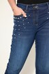 Vaqueros, Skinny Fit, perlas decorativas en los bolsillos, 5 bolsillos