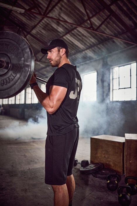 JAY-PI T-Shirt FLEXNAMIC®, Fitness, Halbarm, QuickDry, Rückenprint, bis 7 XL