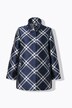 Veste à carreaux avec col montant et pli creux