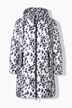 Chaqueta acolchada, Straight Fit, estampado de leopardo