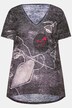 Camiseta, estampado de cara, media manga