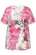 Tričko, květinový potisk, krátké rukávy