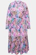 Vestido, forma en A, estampado de flores, manga larga