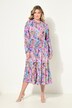 Vestido, forma en A, estampado de flores, manga larga