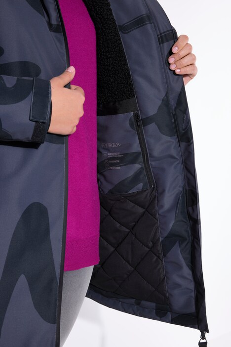 Manteau technique HYPRAR imperméable, polaire bouclée, capuche