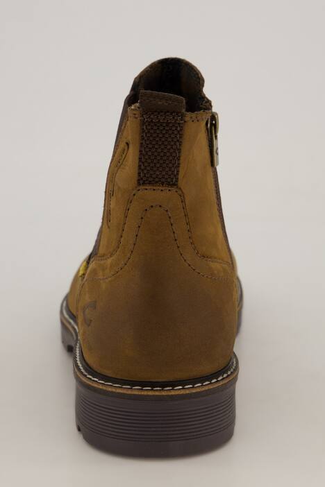 Chelseaboot van camel active, echt leer, zijrits, tot maat 50