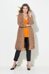 Long-Strickjacke, Straight Fit, Fransensaum
