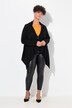 Chaqueta de punto, look de capa, tapeta de botones, manga larga