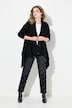 Chaqueta de punto, look de capa, tapeta de botones, manga larga