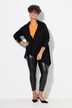 Chaqueta de punto, look de capa, tapeta de botones, manga larga