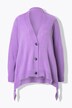 Cardigan effetto mantella con abbottonatura e maniche lunghe