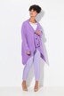 Cardigan effetto mantella con abbottonatura e maniche lunghe