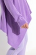 Cardigan effetto mantella con abbottonatura e maniche lunghe