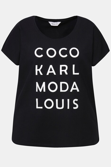 Oversized t-shirt with printed inscription