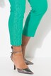 Pantalón bengalina, ajuste elástico Slim Fit, estampado metálico