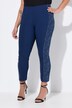 Pantalon en bengaline élastique, imprimé métallisé et coupe Slim Fit