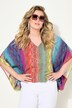 Bluse-poncho, overdimensjonert, slange-trykk