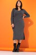 Robe tube, coupe Slim shape, jersey bord-côte