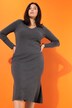Robe tube, coupe Slim shape, jersey bord-côte