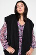 Bodywarmer, Loose Fit, teddypluche, open pasvorm