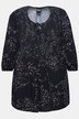 Blusa de punto Smok, patrón floral, cuello redondo, manga 3/4