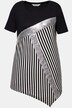 Camiseta, Classic Fit, rayas, lentejuelas, dobladillo extremo
