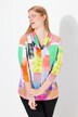 Maglia in tessuto fluente con stampa, scollo a goccia e maniche a 3/4