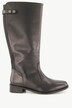 Bottes en cuir tige XXL, bride à boutons-pression - largeur H